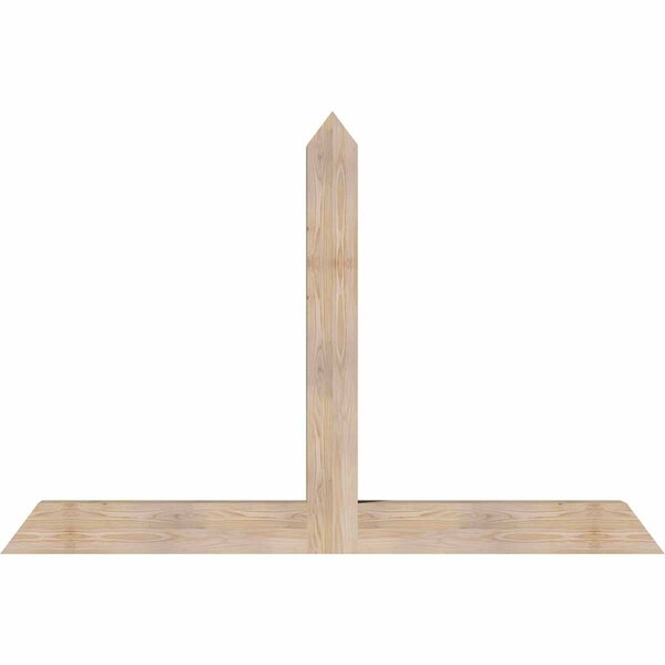 Ekena Millwork Portland Smooth Timber Gable Bracket, Douglas Fir, 72"W x 48"H x 5 1/2"D x 5 1/2"F, 16/12 Pitch GBW072X48X0606POR00SDF - main